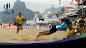 video rugby Beach rugby rocks Brazil ahead of Rio 2016